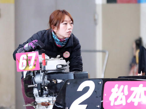 連覇を狙う松本晶恵（撮影・梅根麻紀）