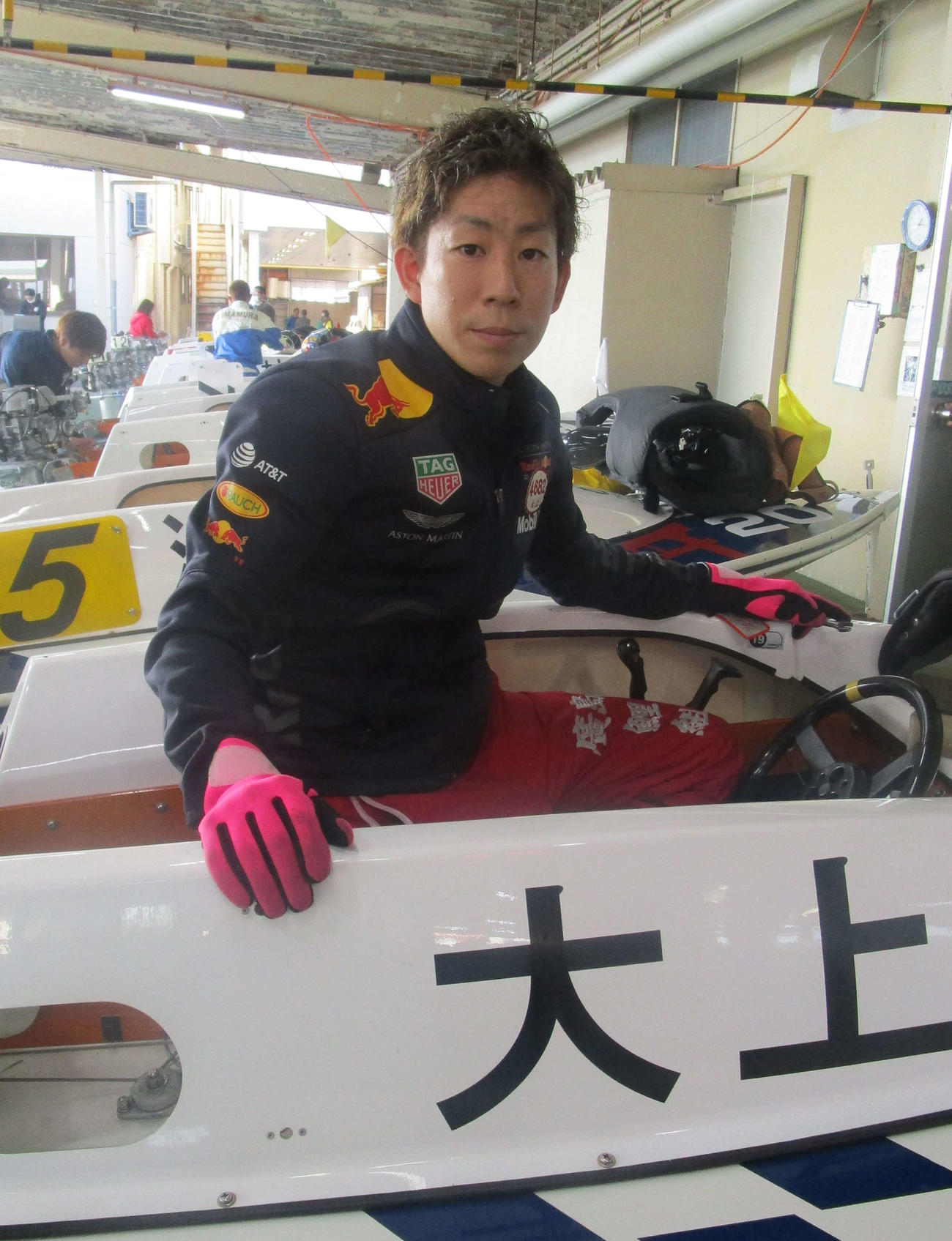 大上卓人が67号機の立て直しに自信を見せた（撮影・奈島宏樹）