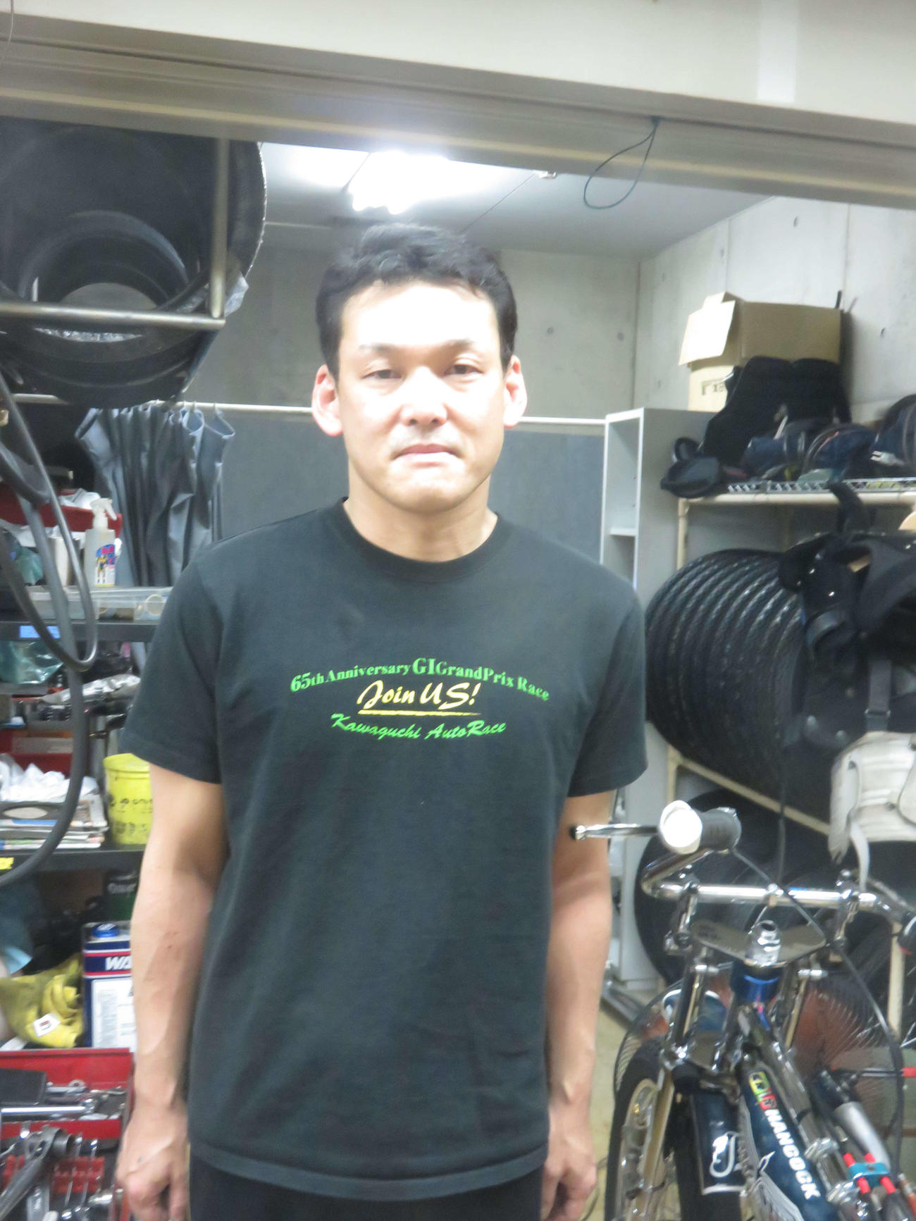 1カ月ぶりのレースで勝利を挙げた地元の黒岩明
