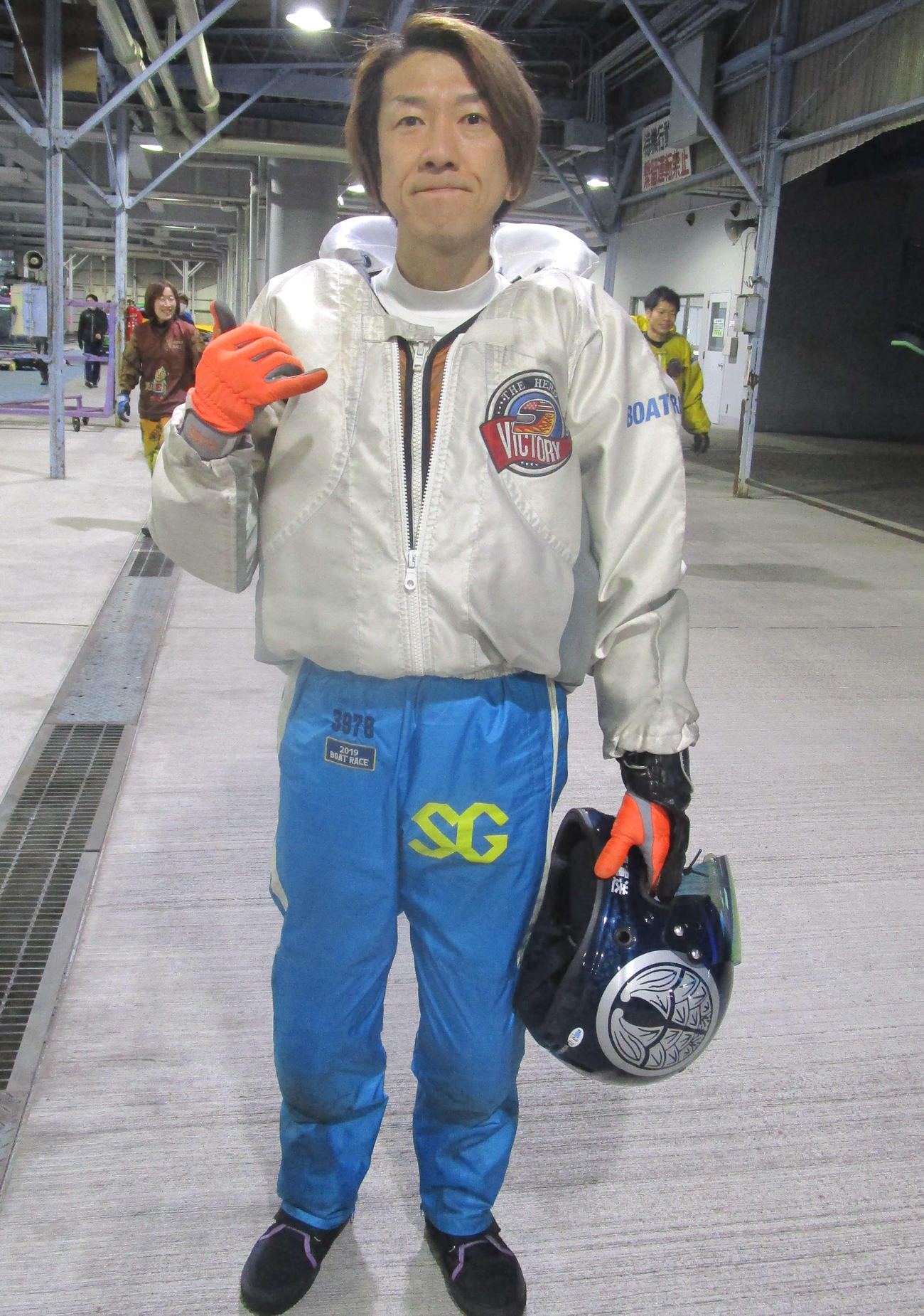 準優9Rで逃げ切って優出一番乗りを果たした斉藤仁（撮影・奈島宏樹）