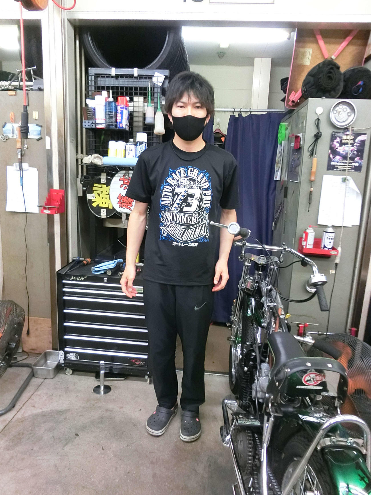 初日の藤波直也は素早い攻めが光った（撮影・海老原実）