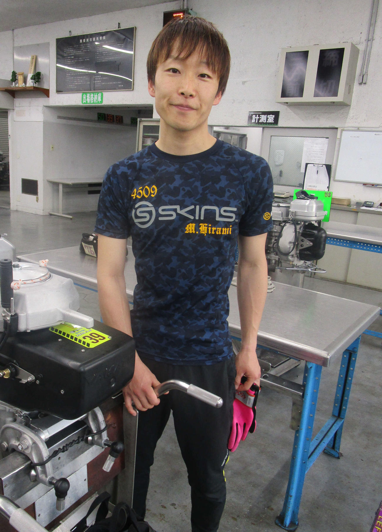 平見真彦選手（撮影・奈島宏樹）