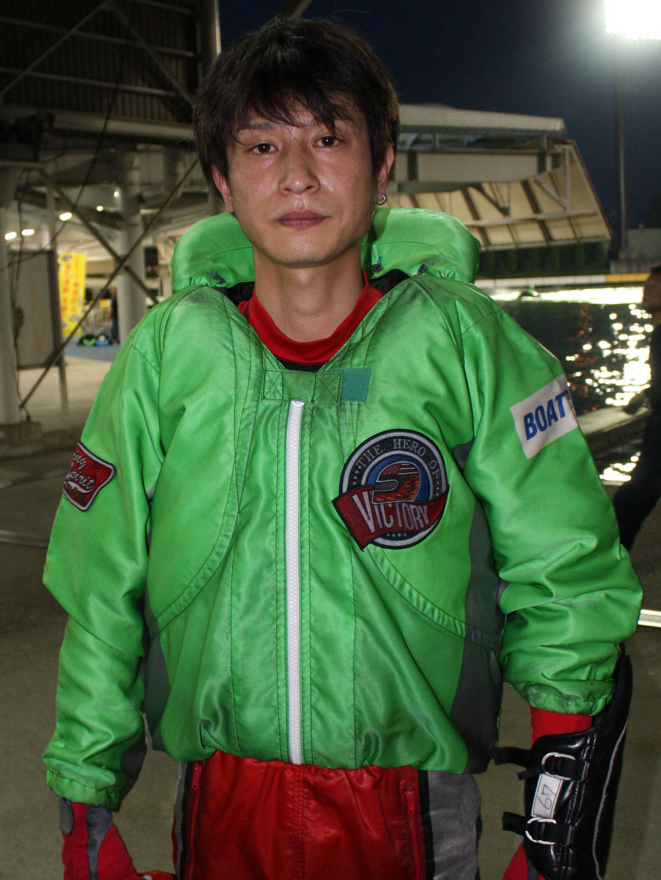 準優好枠を狙う峰重力也（撮影・安井雅彦）