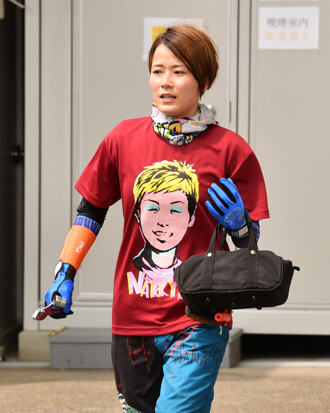 1Rで1着の平高奈菜（撮影・柴田隆二）