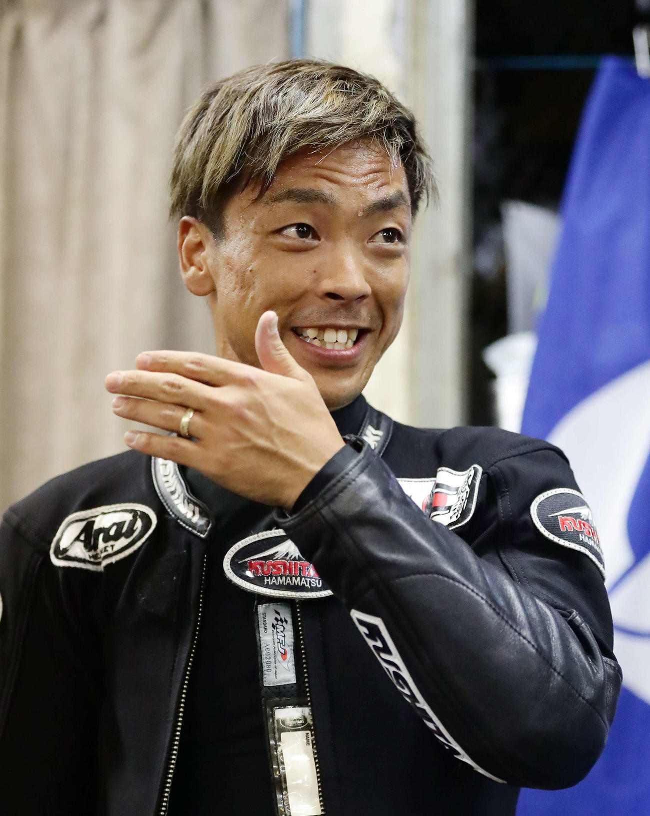 優勝戦12R、3着となった青山周平。「あと2周あったら」（撮影・丹羽敏通）