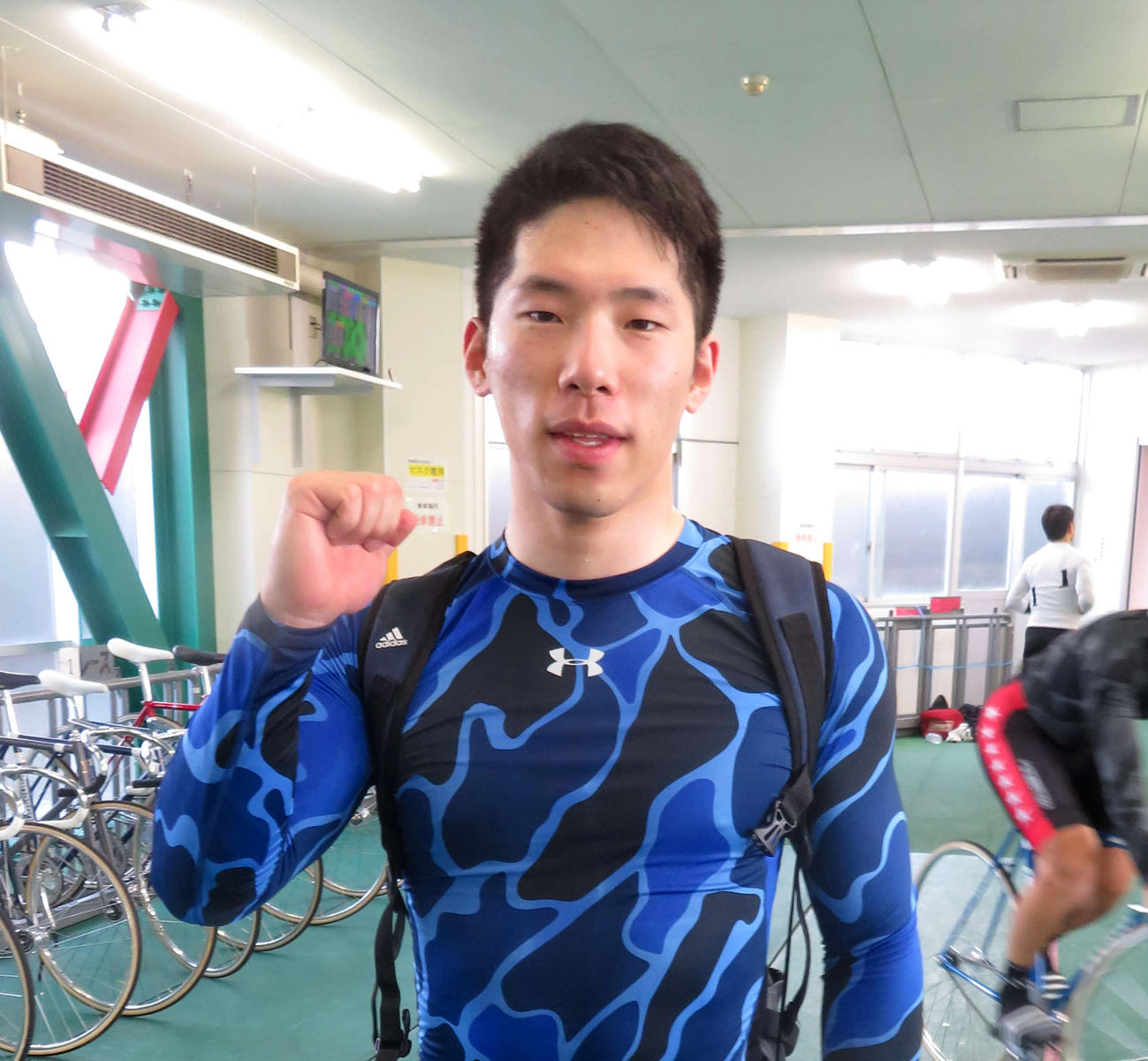 期待に応えて予選を快勝した寺崎浩平（撮影・杉森洋一）