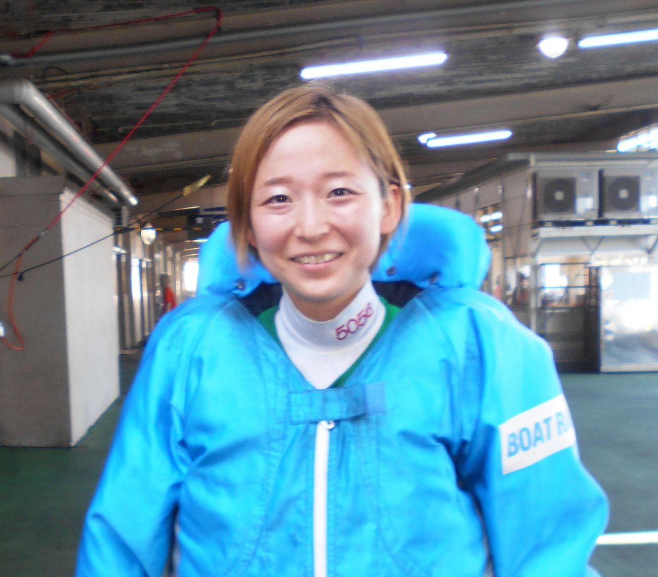 自身初の準優進出を決めた西岡成美（撮影・安井雅彦）