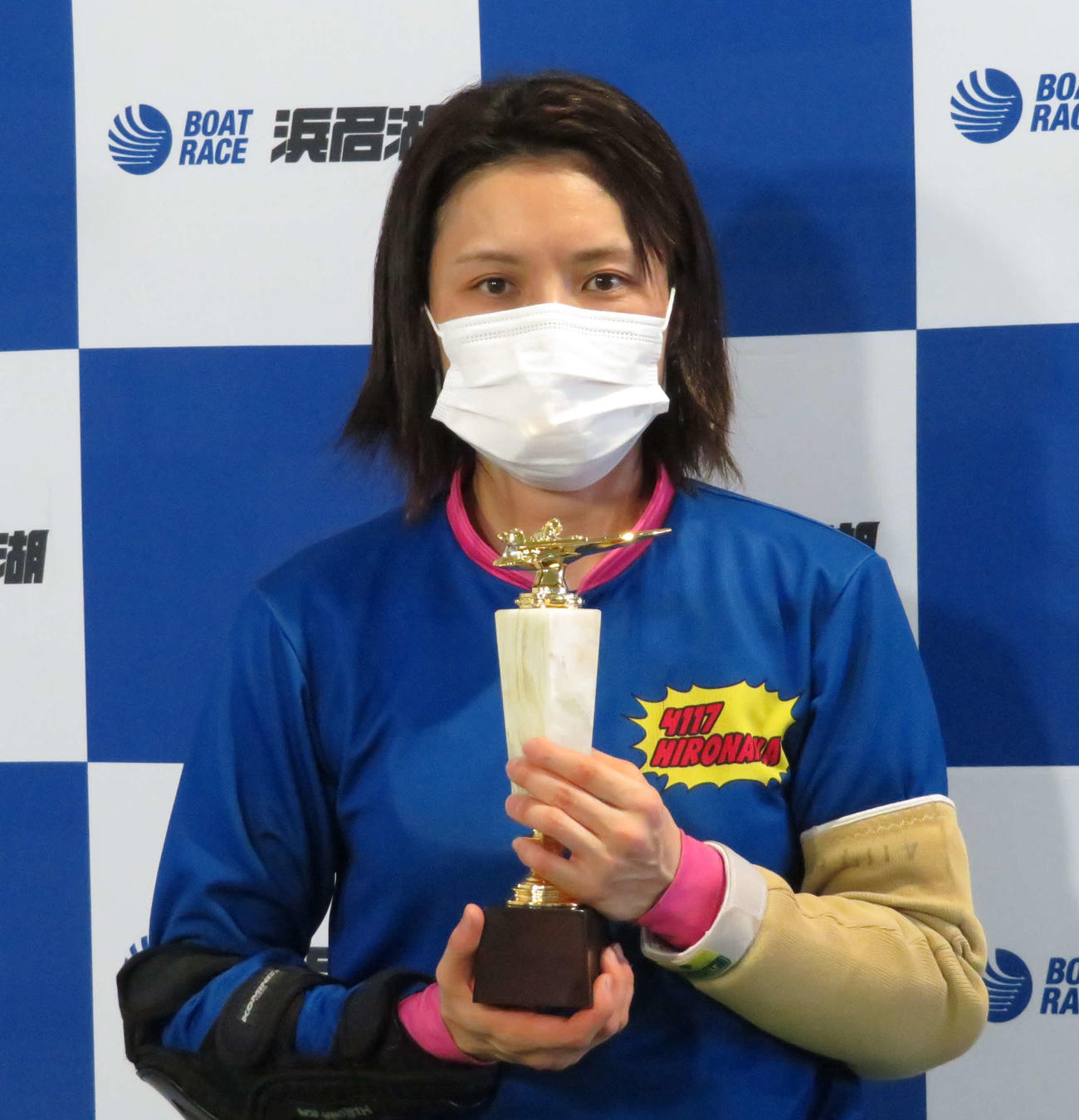 コンマ00のタッチスタートからイン先マイで優勝した広中智紗衣（撮影・古村亮）