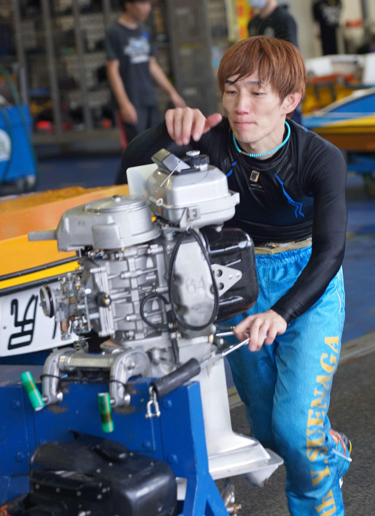 初A1級を目指している末永祐輝。64号機のエンジンパワーは上々だ（撮影・木村重成）