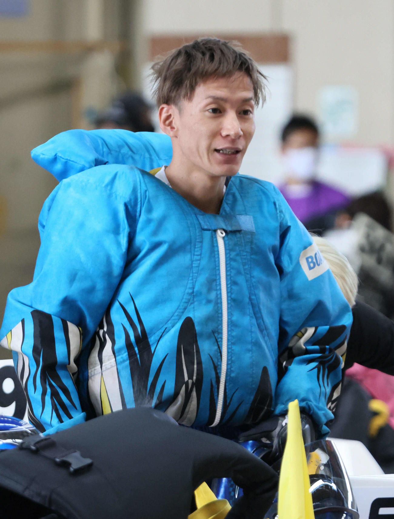 G1ダイヤモンドカップ初日　1R、1着4番松尾拓（撮影・加藤孝規）