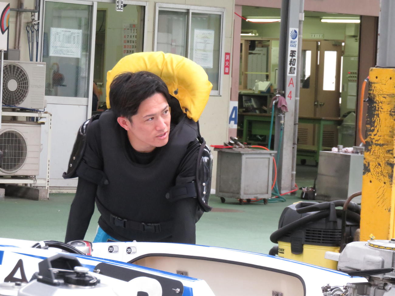 不慣れな平和島でG1優出の篠崎仁志（2020年10月5日撮影）