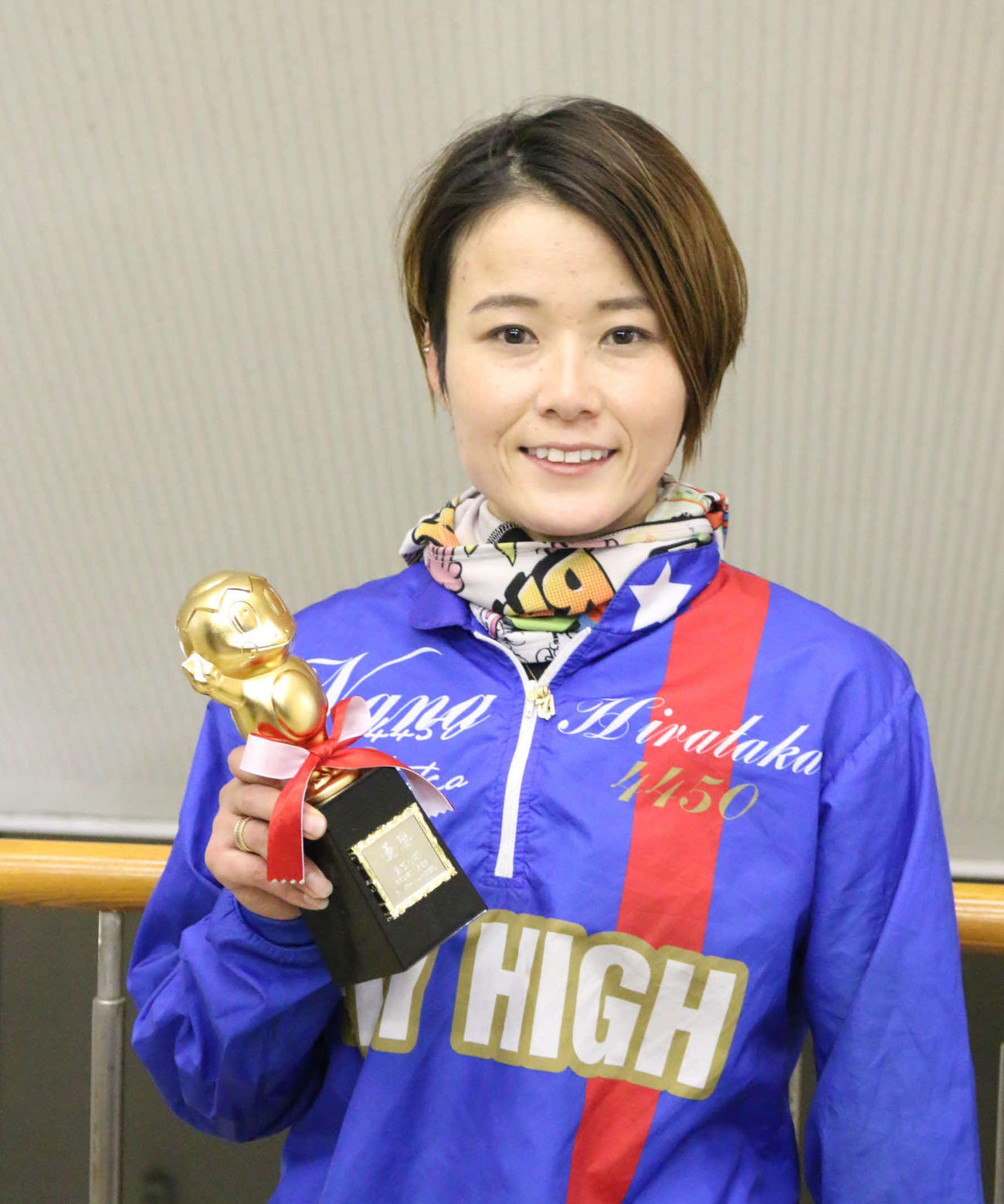 今年4度目の優勝を決めた平高奈菜