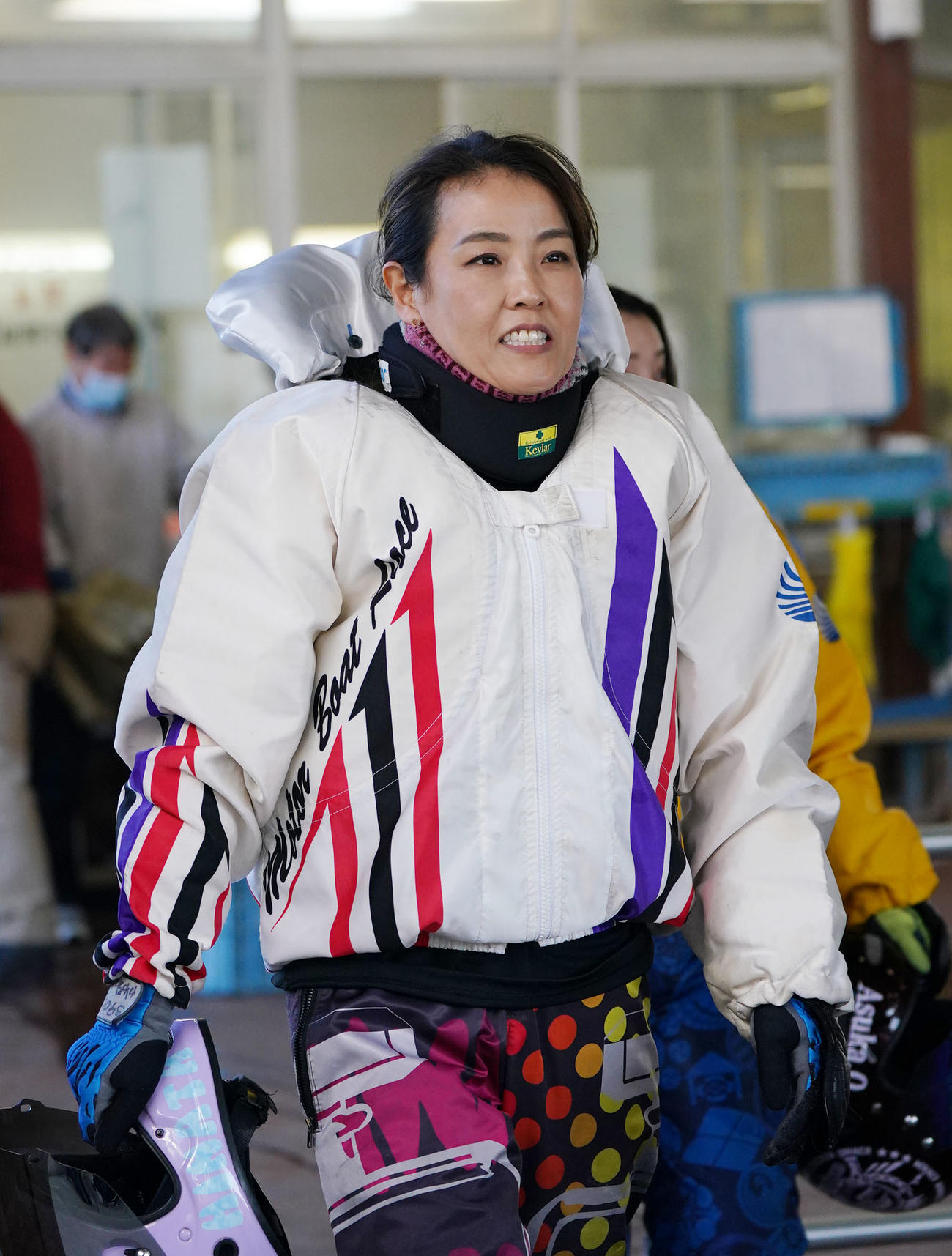 快勝した香川素子（撮影・森本幸一）
