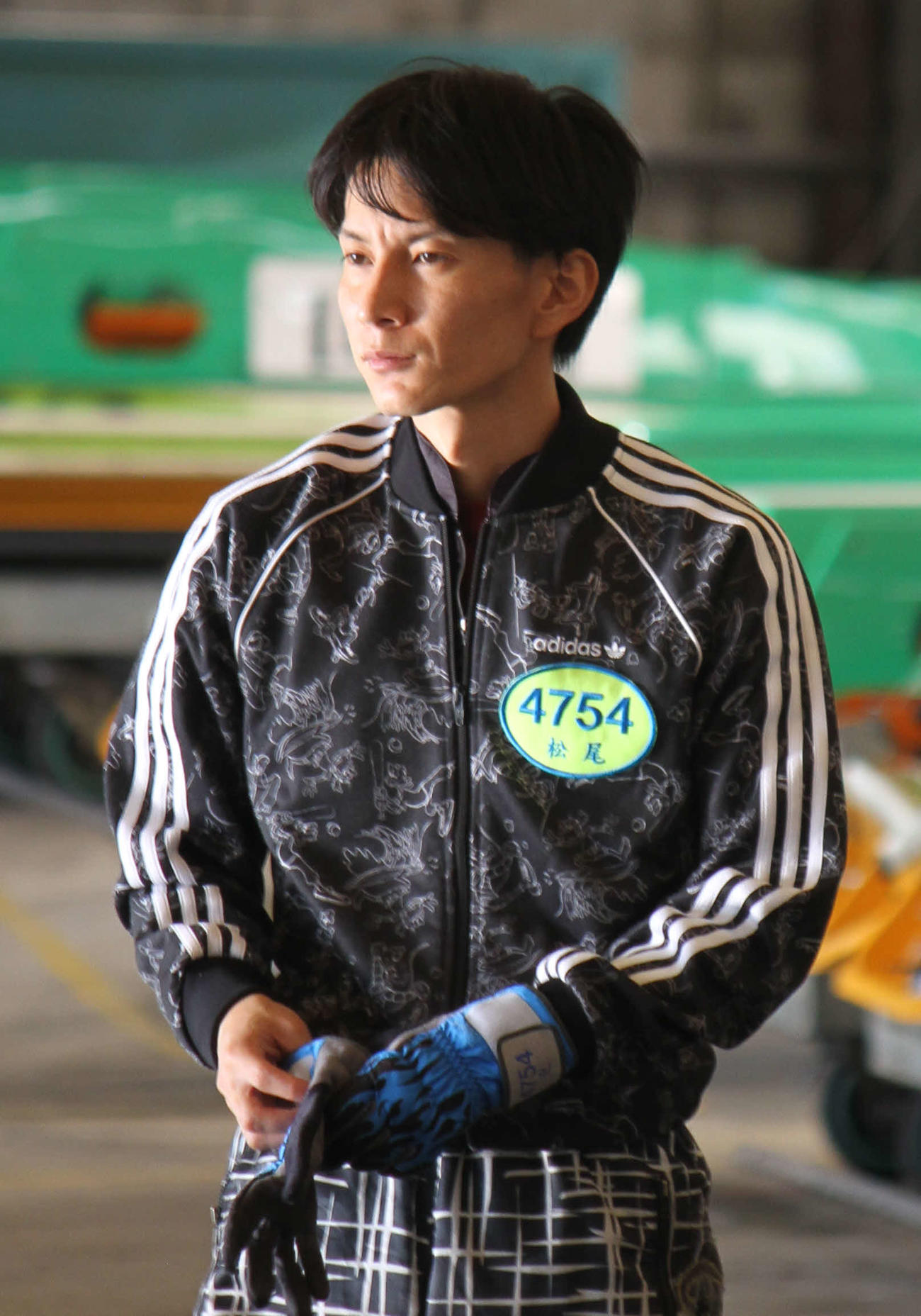 スタート勝負で優出を目指す松尾充（撮影・北條直治）