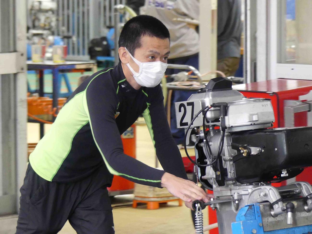 回り足に好感触があった野末智一