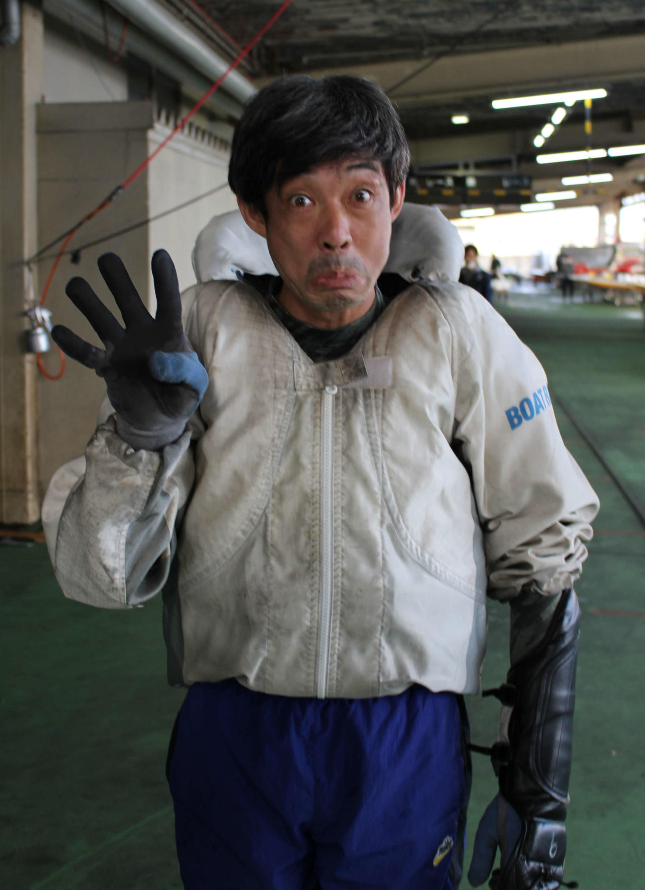 優勝戦のポールポジションに座る荒井輝年は、今年4度目、宮島4度目のVにチャレンジする