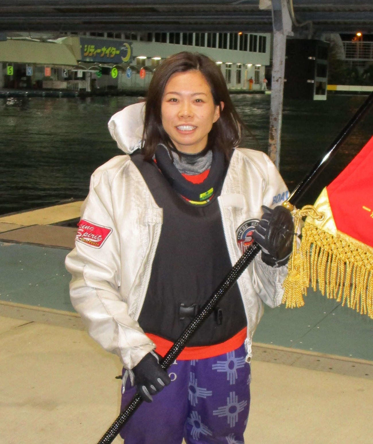 15年11月のデビュー以来、初の優勝を飾った出口舞有子（撮影・安井雅彦）