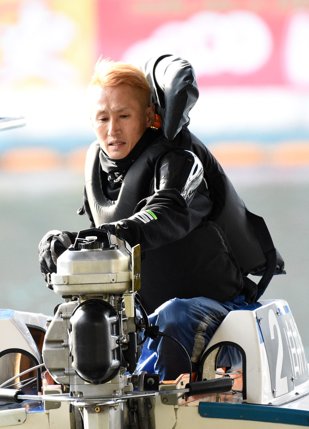 11Rトライアル1st1回戦で1着の白井英治（撮影・柴田隆二）