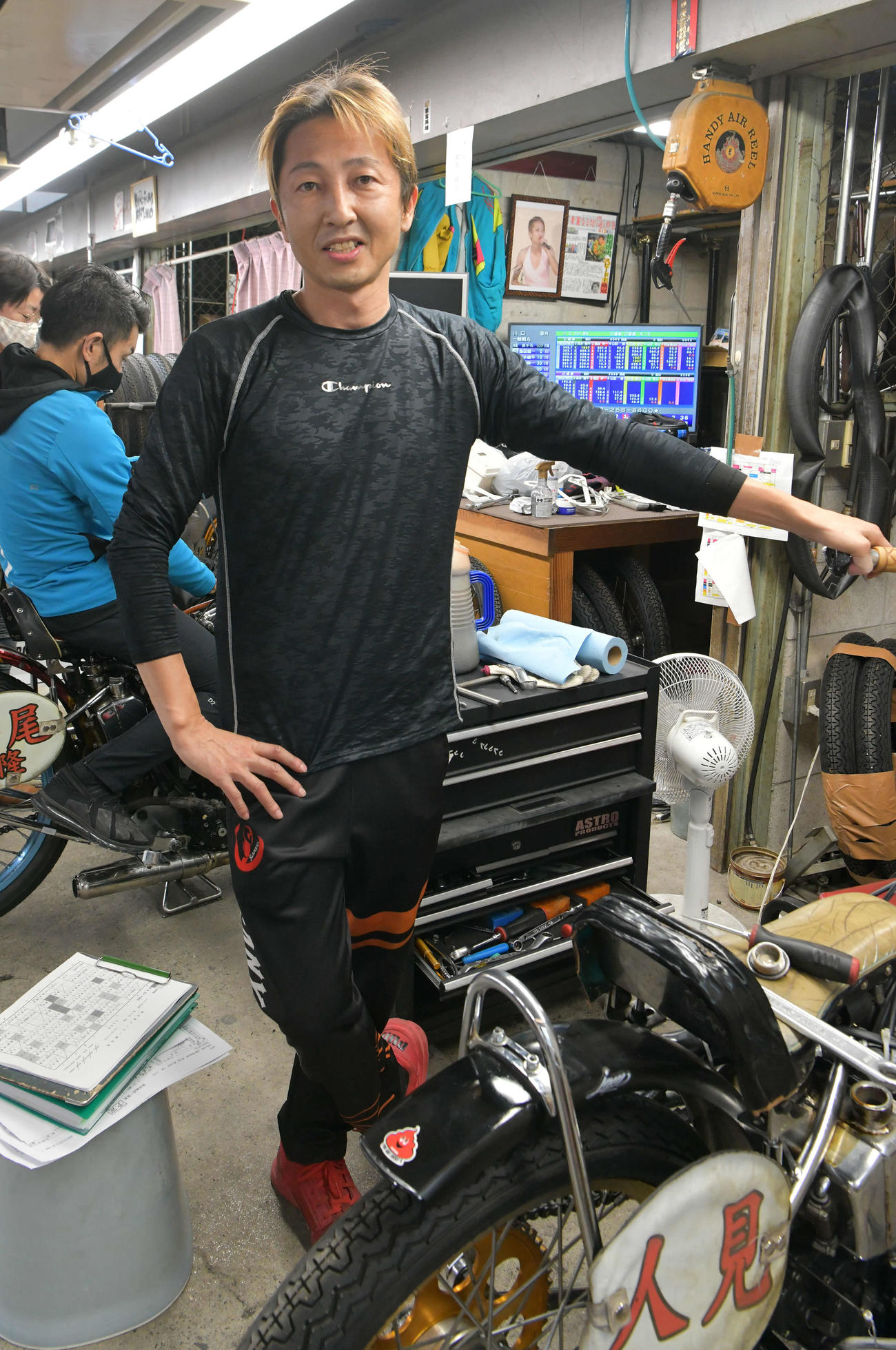 人見剛志が好調ぶりをアピールする