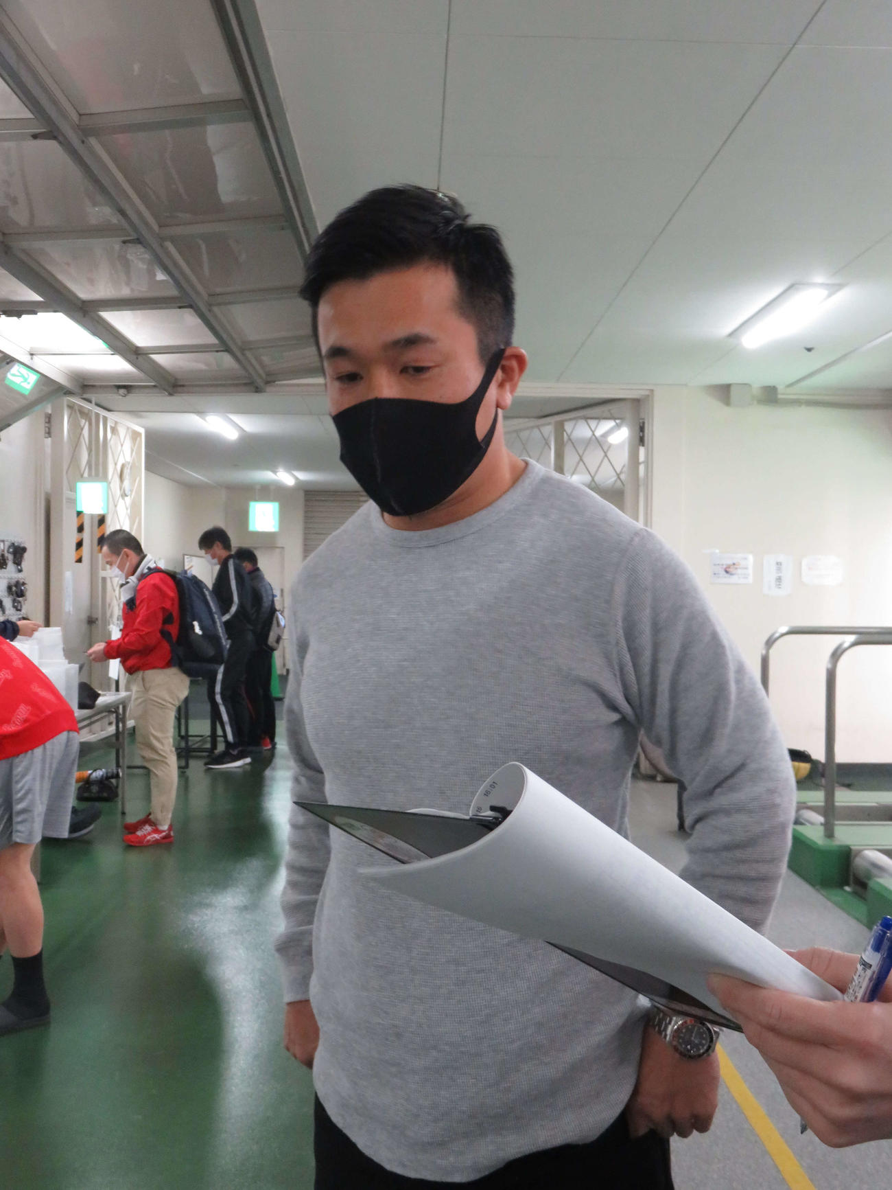 師匠の吉井秀仁氏の冠開催で力が入る武井大介（撮影・山本幸史）