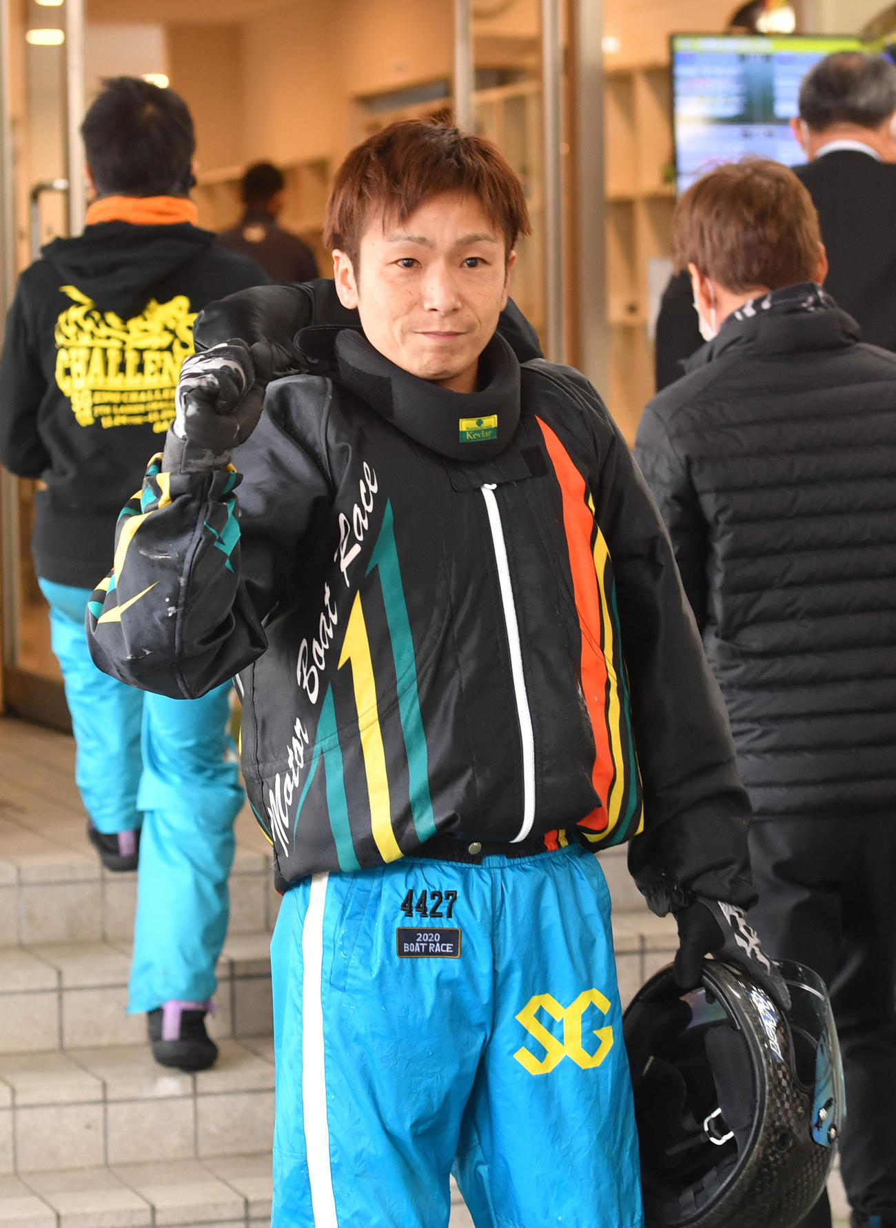 8Rシリーズ戦準優勝戦で2着の秦英悟（撮影・柴田隆二）