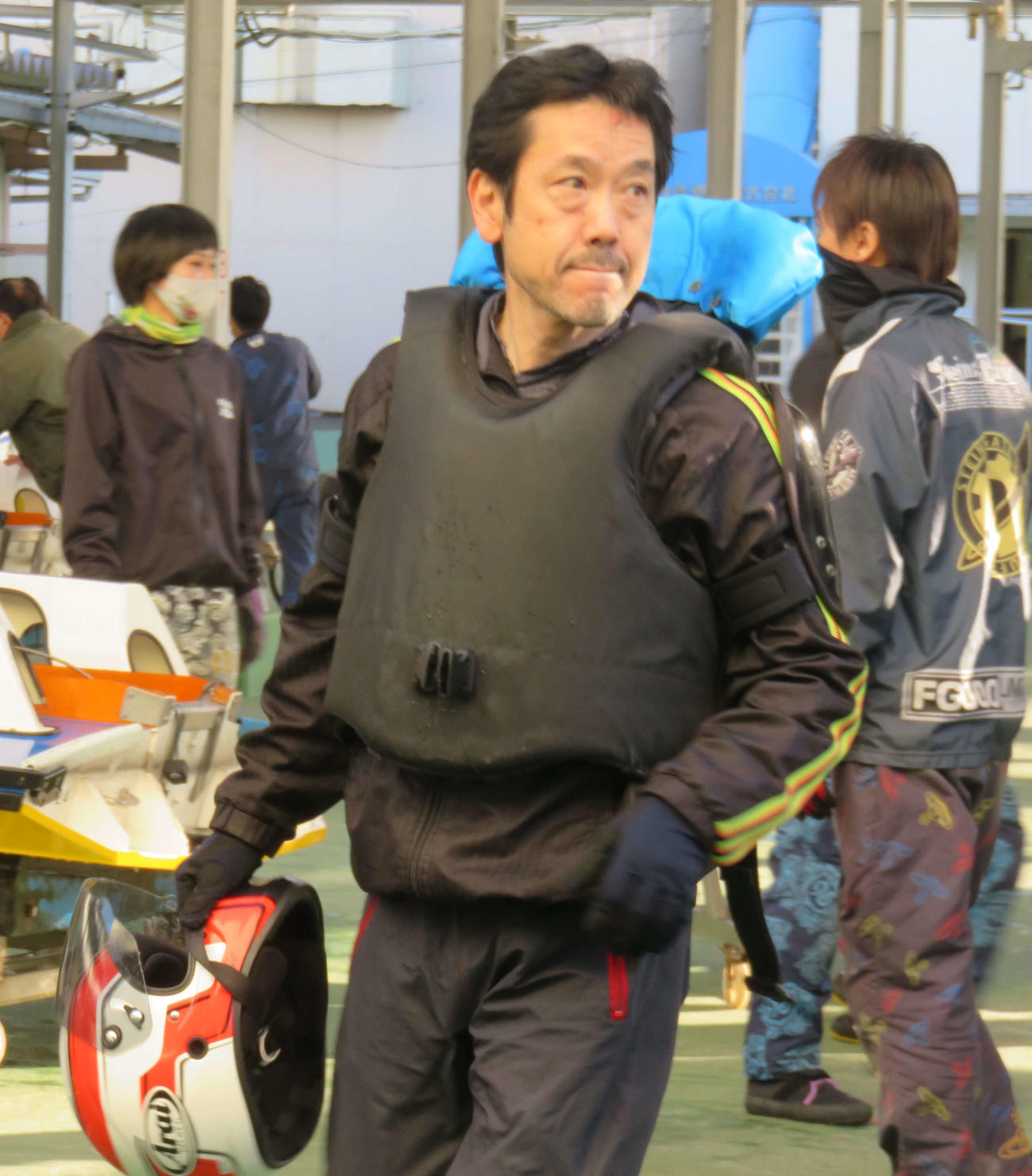 ベテラン遠藤晃司がグランプリ優勝の37号機をゲット（撮影・中川純）