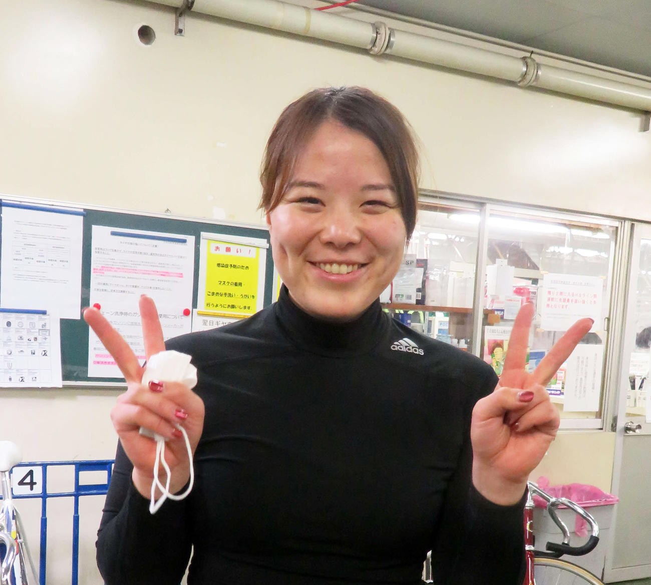 完全Vを目指す小林優香（撮影・杉森洋一）