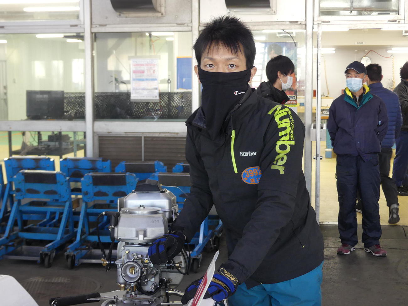 断然の前検1番時計をマークした関口智久（撮影・浦部沙織）