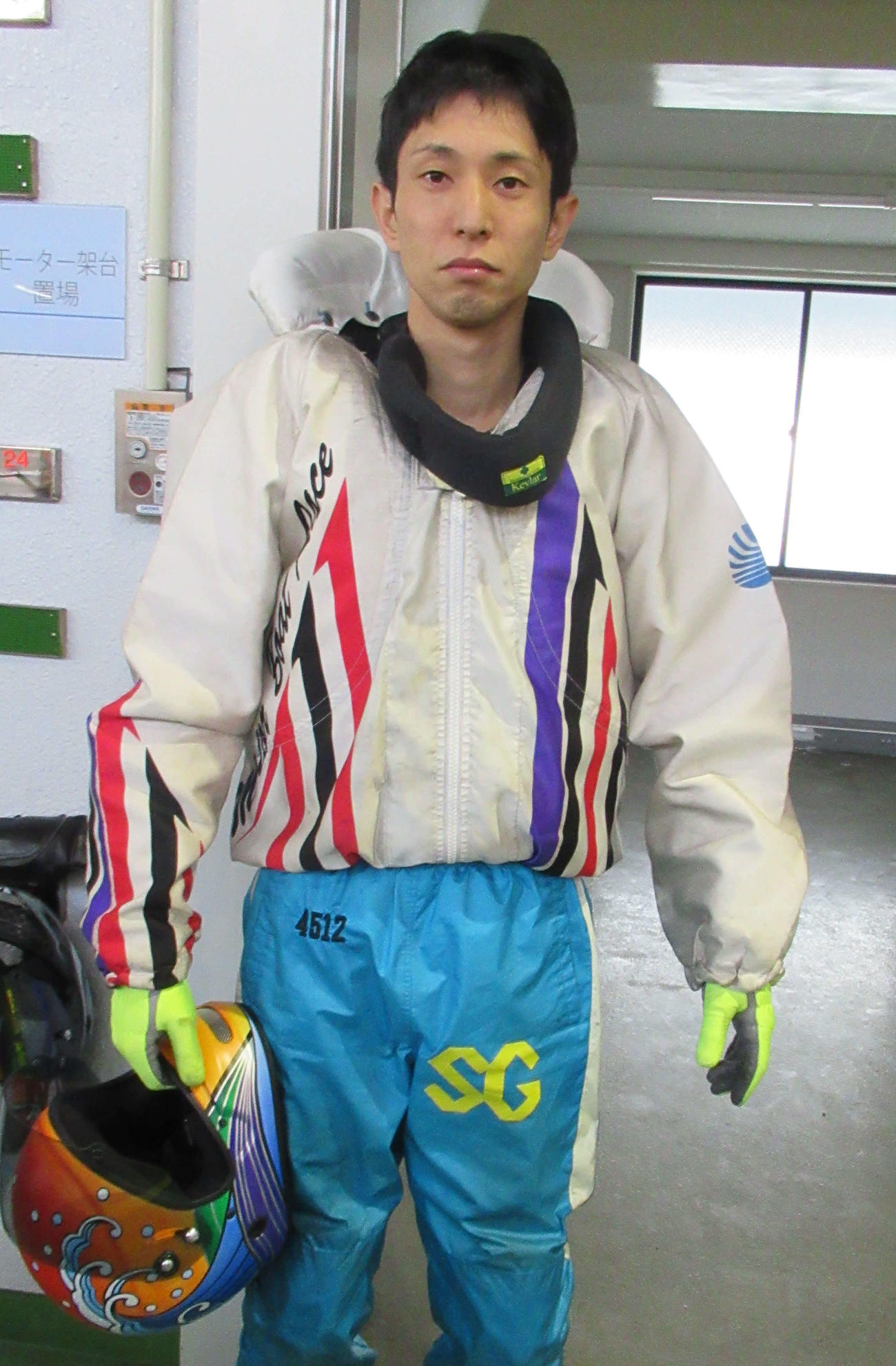 準優11R、インで踏ん張り優出を果たした高野哲史（撮影・奈島宏樹）