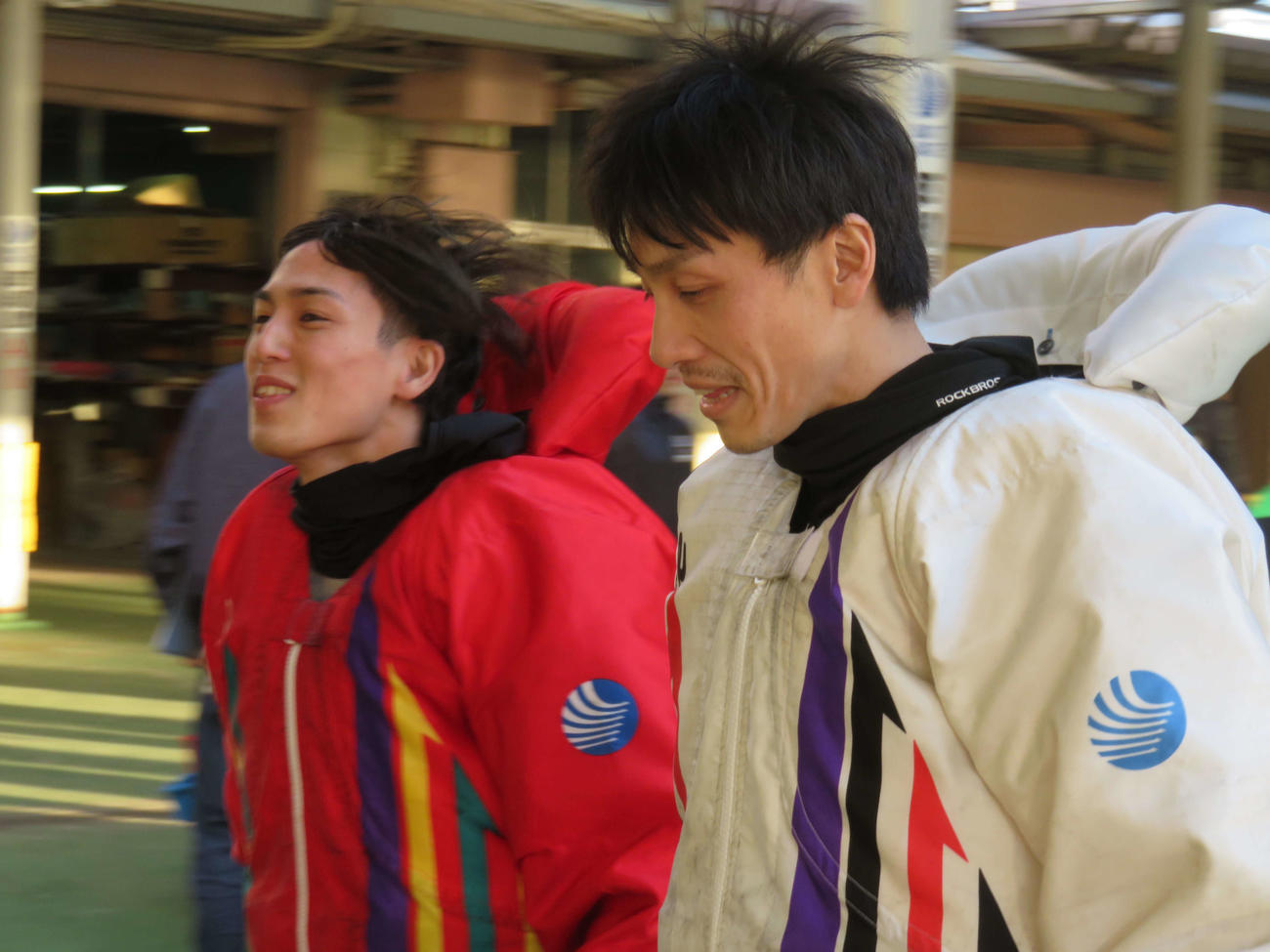 永井彪也（左）と中野次郎の師弟コンビが準優11Rワンツーを決め優出（撮影・中川純）