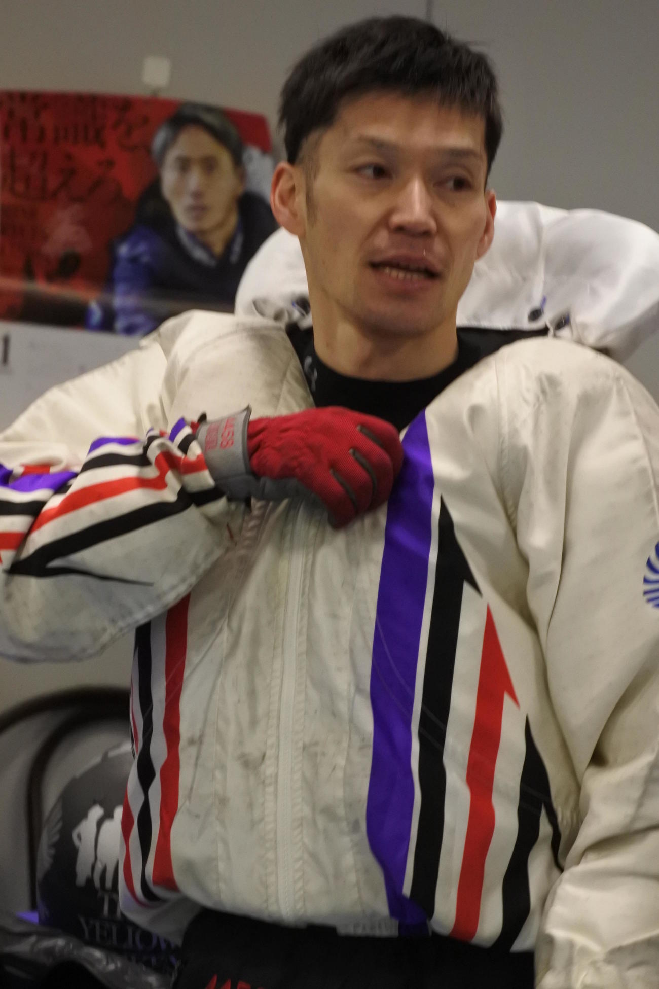 抹香雄三が好発進。機力に手応えを口にした（撮影・川尻将志）