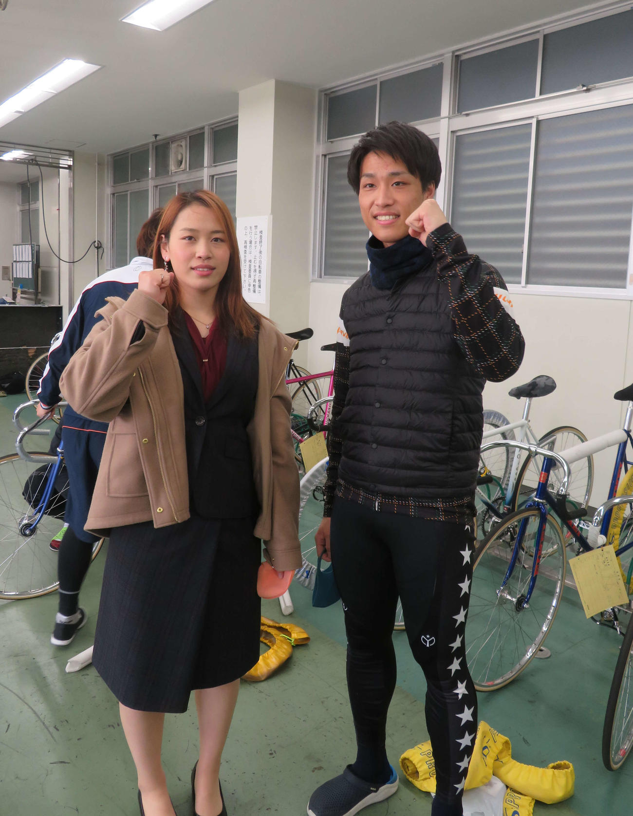 初のきょうだい参戦となった布居光（左）と布居大地（右）が健闘を誓った