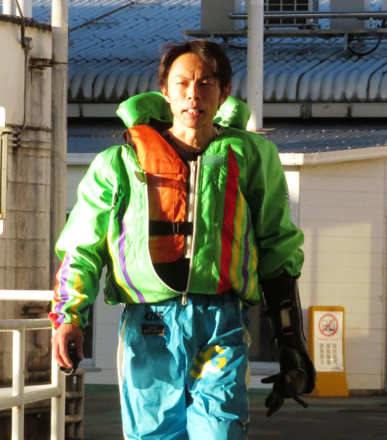 長田頼宗が外枠2走で連勝。初日ドリーム戦6着から巻き返した（撮影・古村亮）