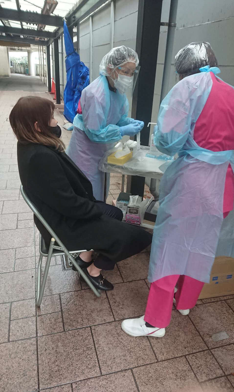 前検日の平塚では全ての選手、関係者の抗原検査が実施された（写真は尾方真生）