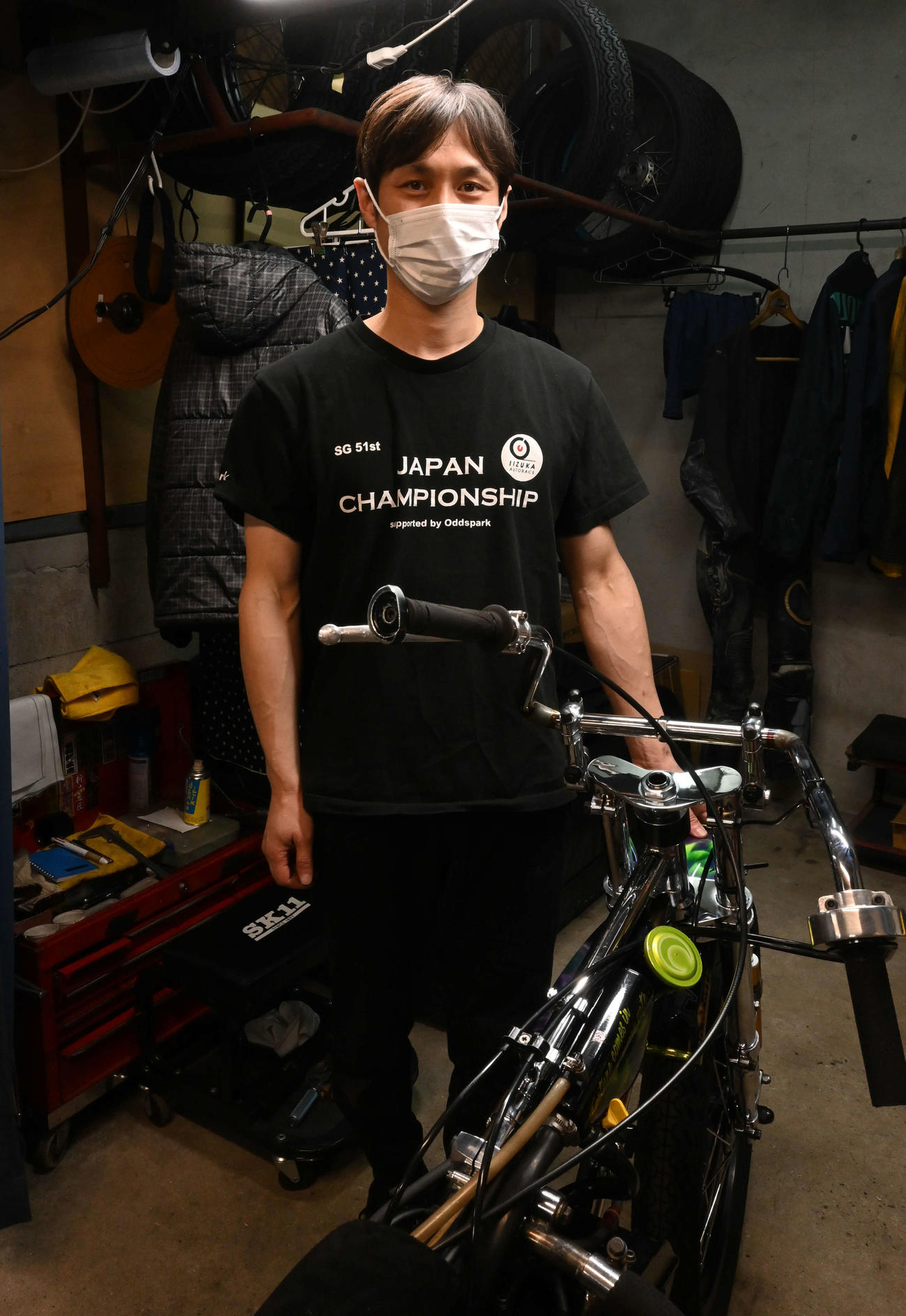 落車後すぐに結果を残した井村淳一（撮影・土居恒久）