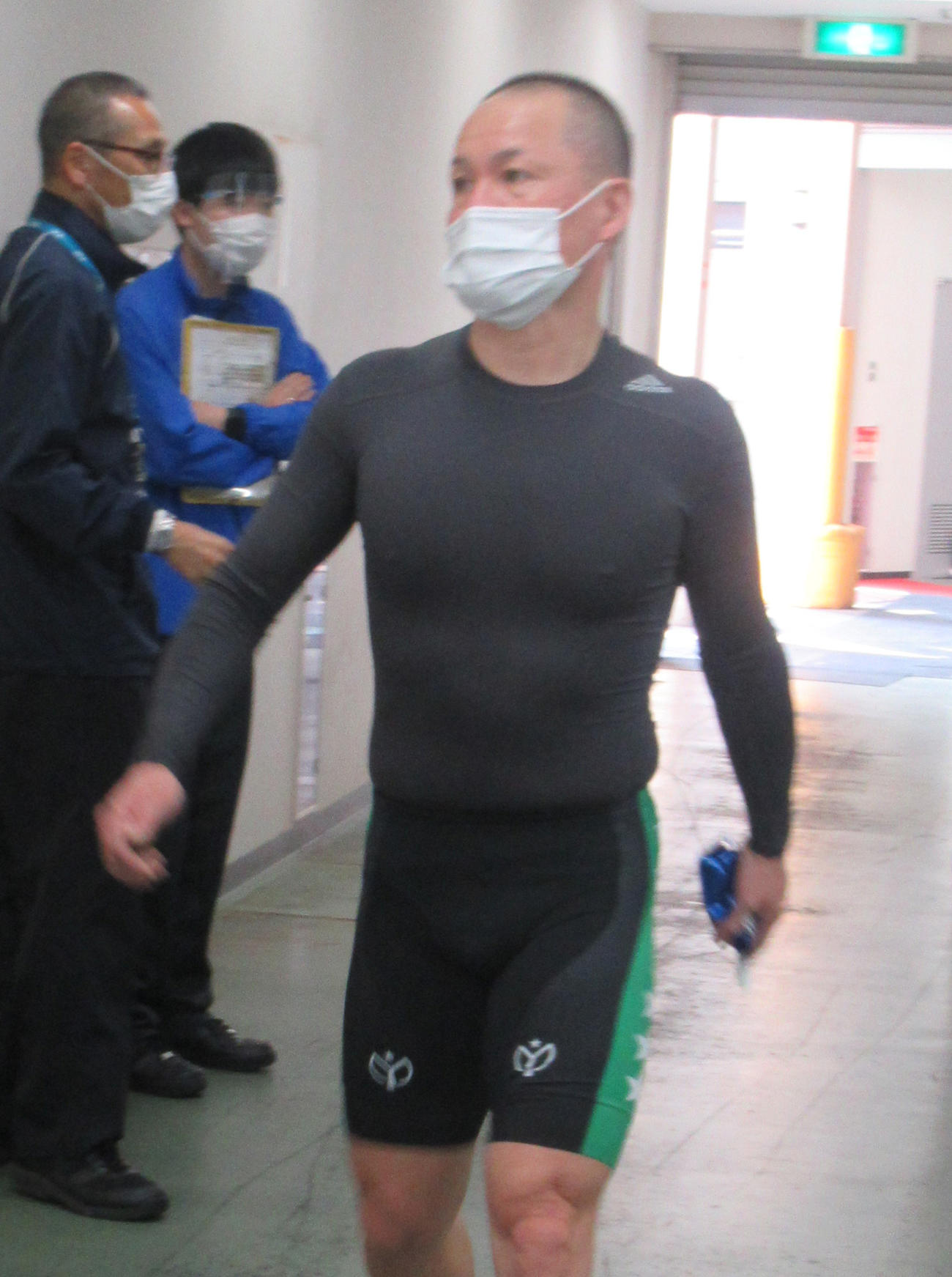 奈良競輪場　54歳の誕生日に決勝進出を決めた杉山正和（撮影・岡田晋）