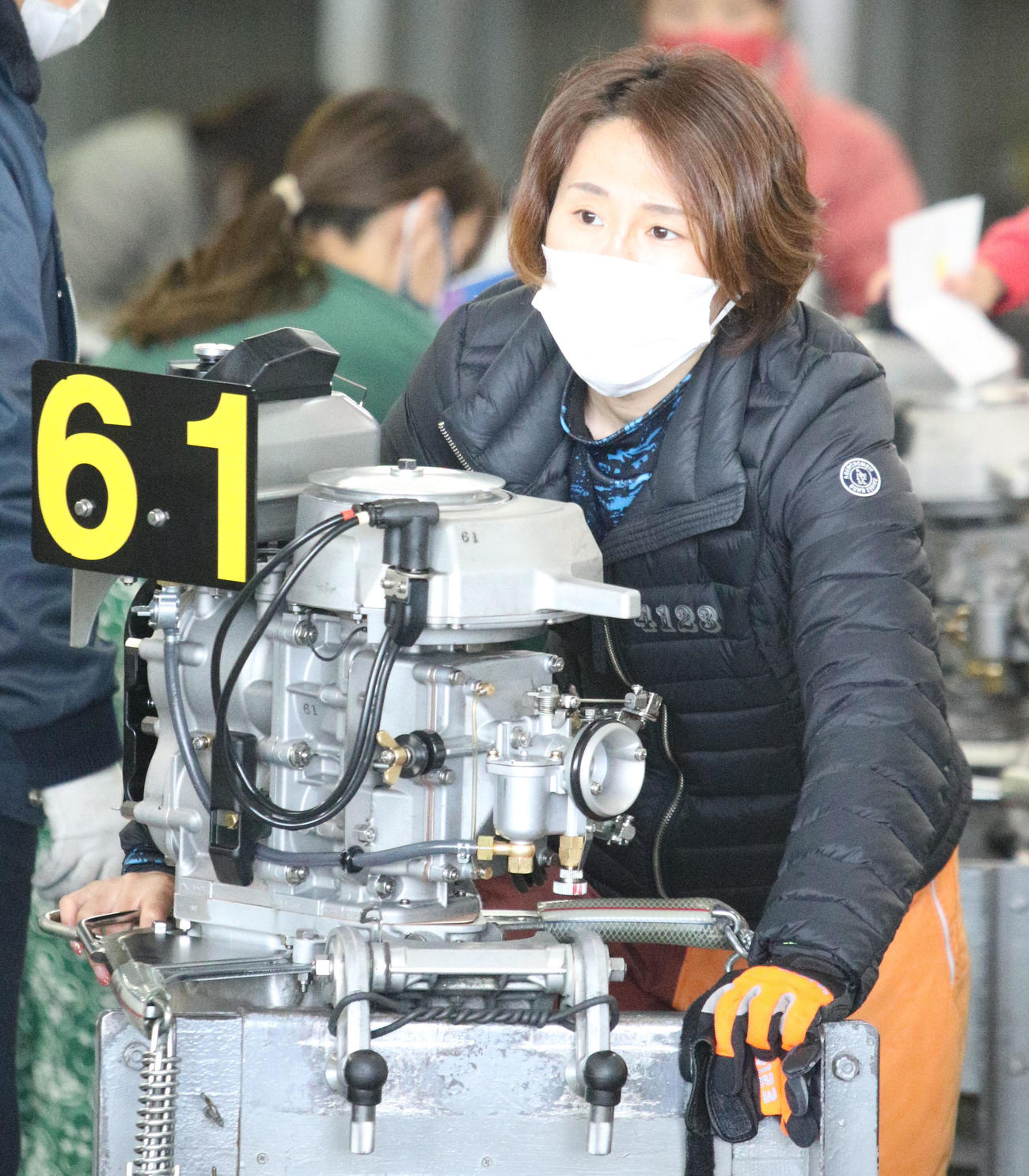 奮闘中の細川裕子