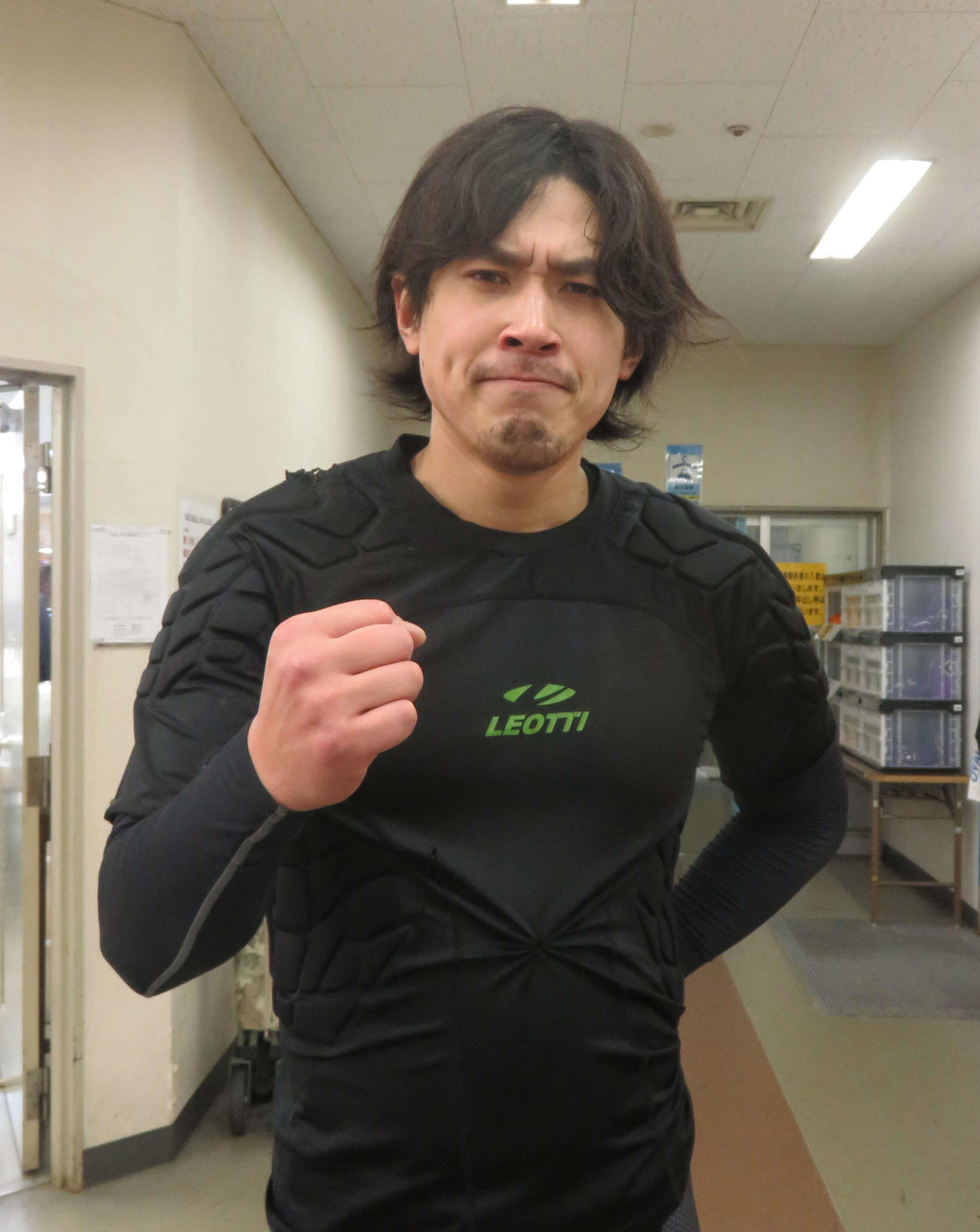 オープニングレースを快勝した原岡泰志郎（撮影・栗田文人）