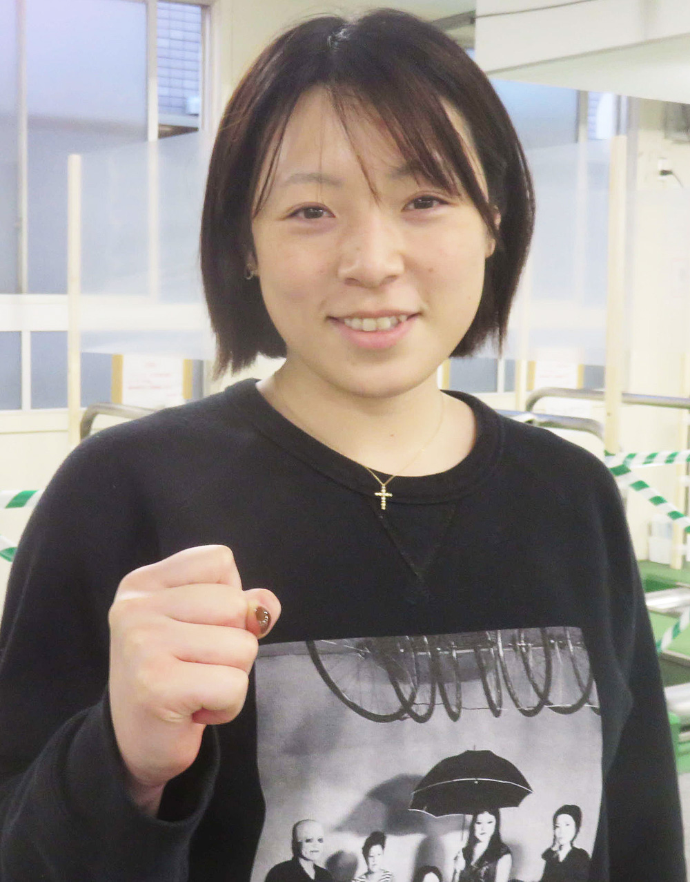 前場所決勝で負けた奥井迪へのリベンジを誓う児玉碧衣