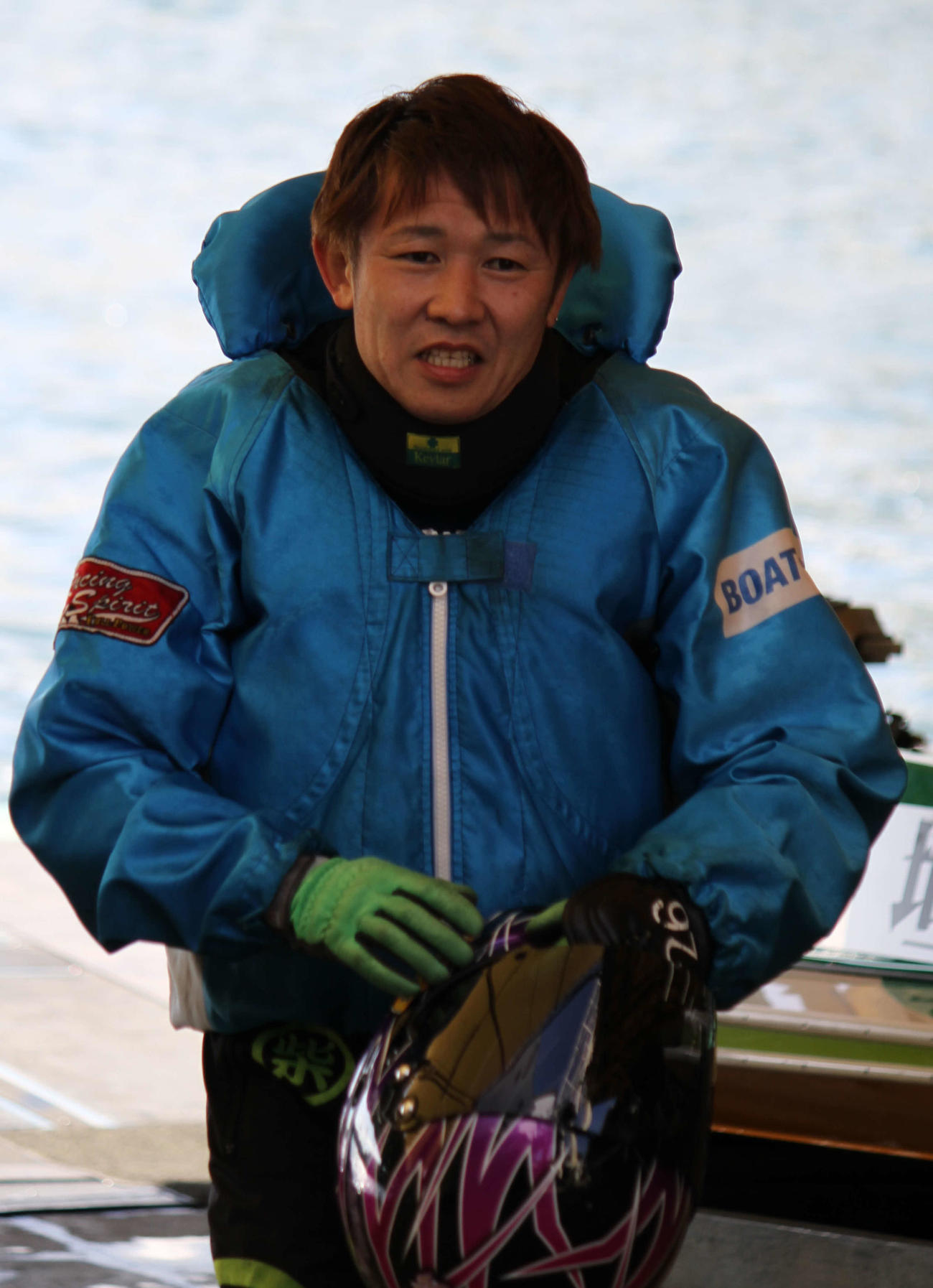 柴田友和が3日目8Rで高配当を提供。駆る11号機のパワーに大威張りだ（撮影・北條直治）