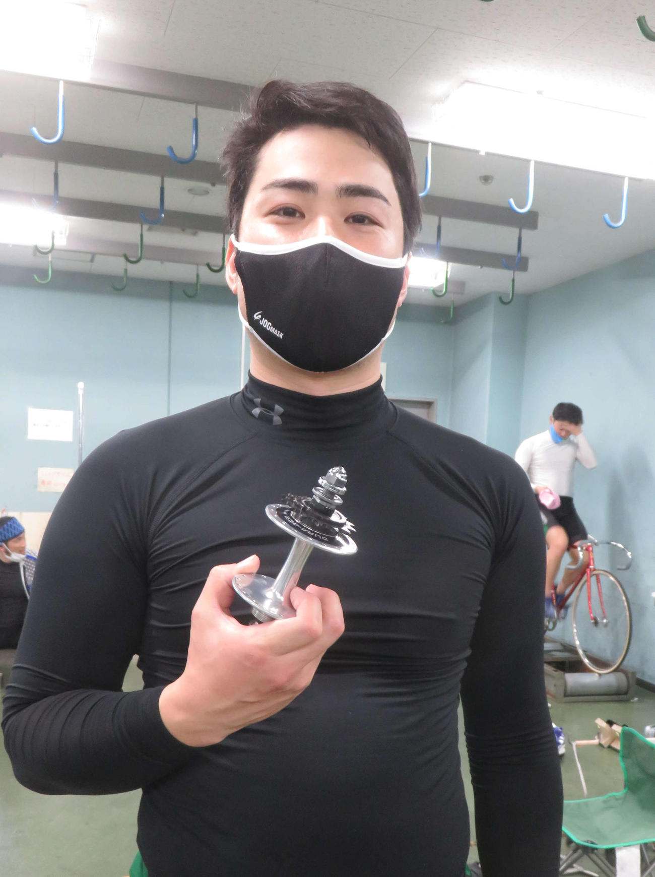 完全Vを狙う出沢拓也（撮影・栗田文人）