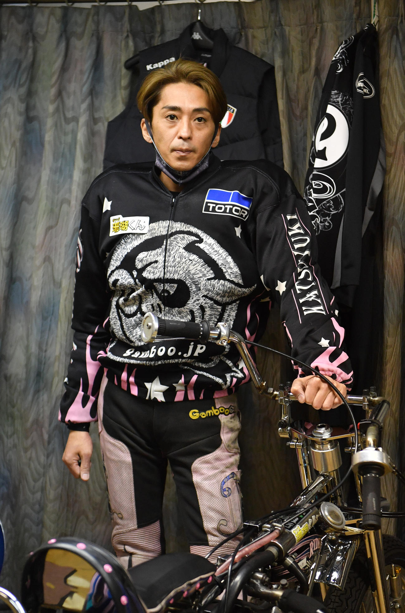 SS王座の前検で練習走行に向かう森且行（2020年12月26日撮影）