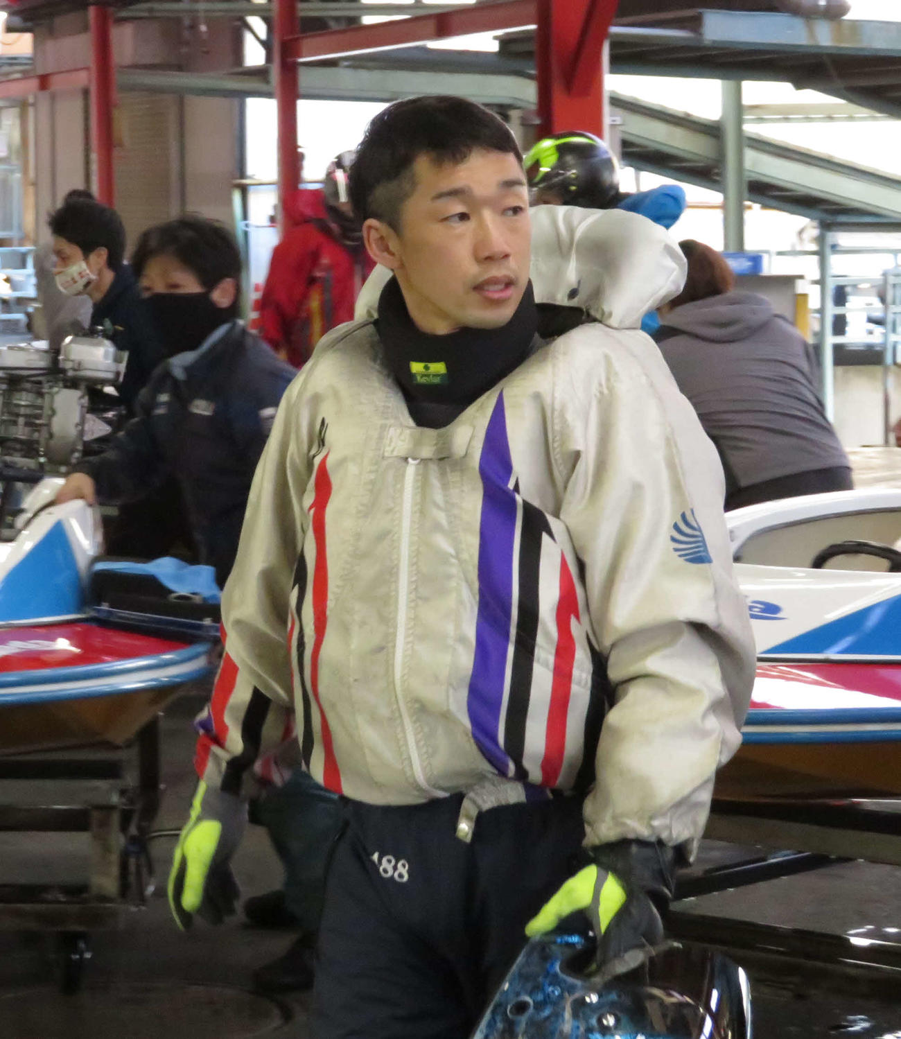 小山勉が初日連勝と最高のスタートを切った（撮影・古村亮）