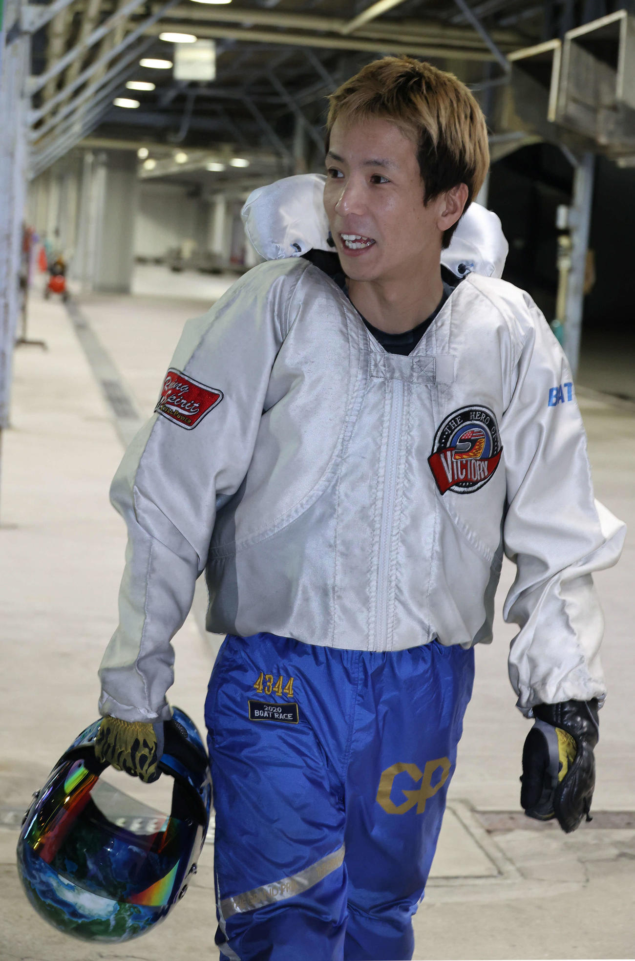 準優10Rを勝利した新田雄史（撮影・渦原淳）