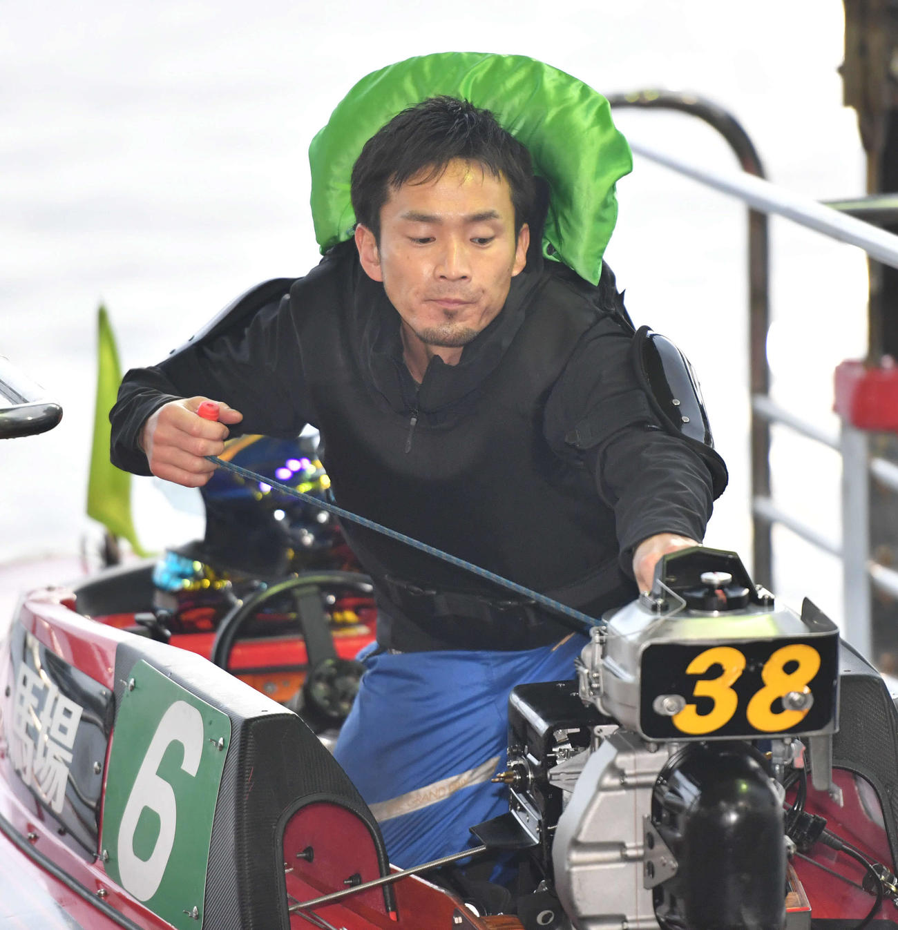 前検を行った馬場貴也（撮影・岩下翔太）