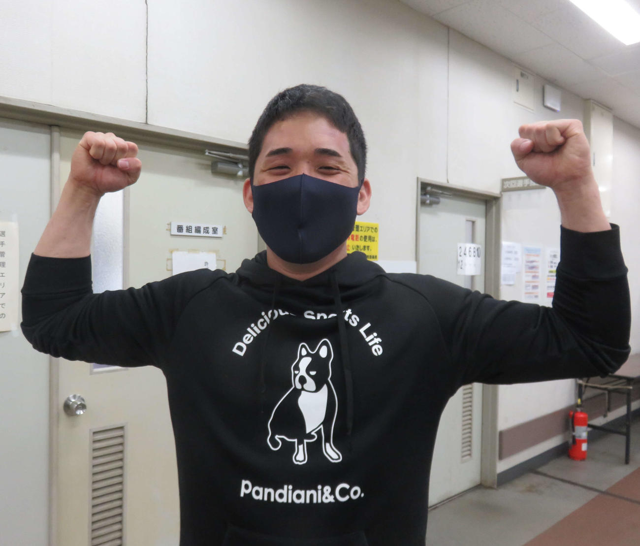 通算100勝を狙う地元の新鋭・磯川勝裕（撮影・栗田文人）
