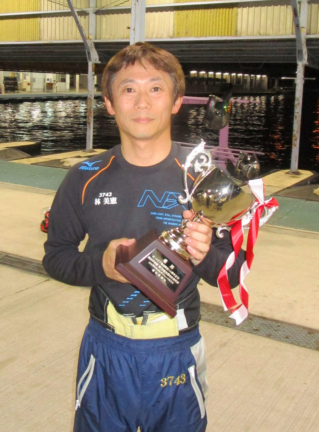 今年初の優勝を飾った林美憲（撮影・安井雅彦）