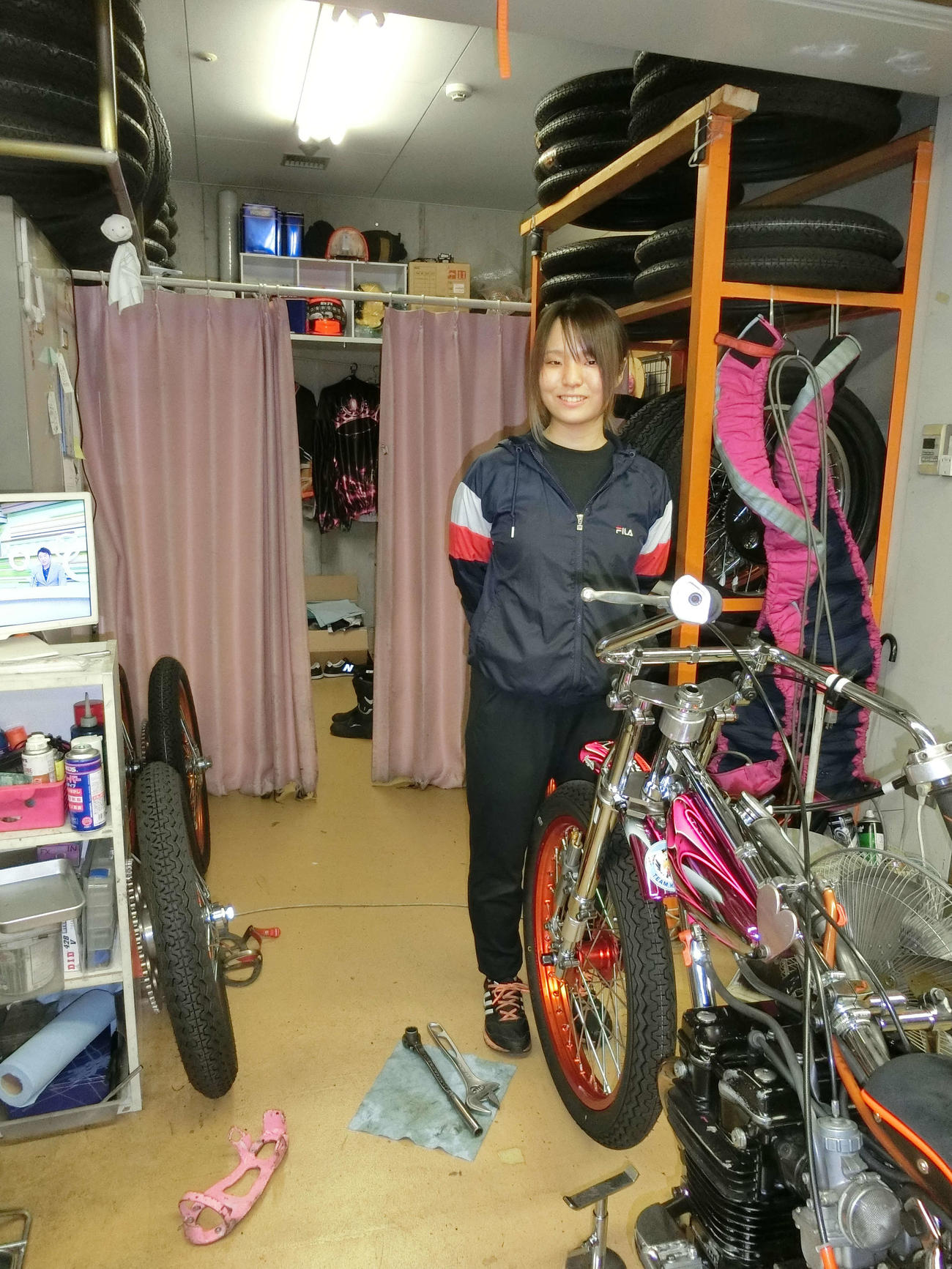 初日4Rの片野利沙は2車抜きを決めて快勝した（撮影・海老原実）
