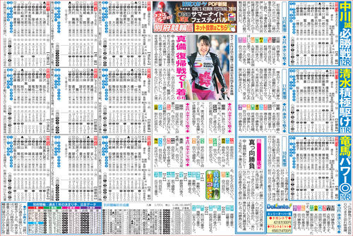 車券作戦に役立つ情報を無料で先取りできる別府競輪「ニッカンPDF新聞」の一例