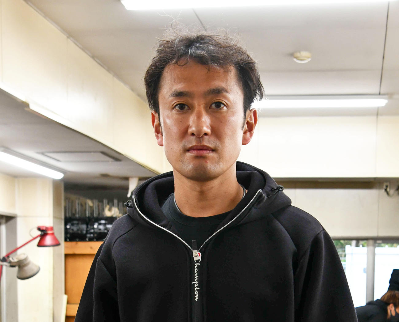 白星発進を決めた桝崎陽介（撮影・土居恒久）